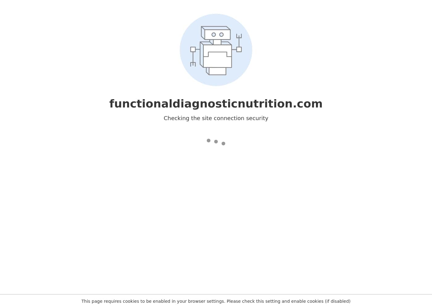Functional Diagnostic Nutrition homepage screenshot