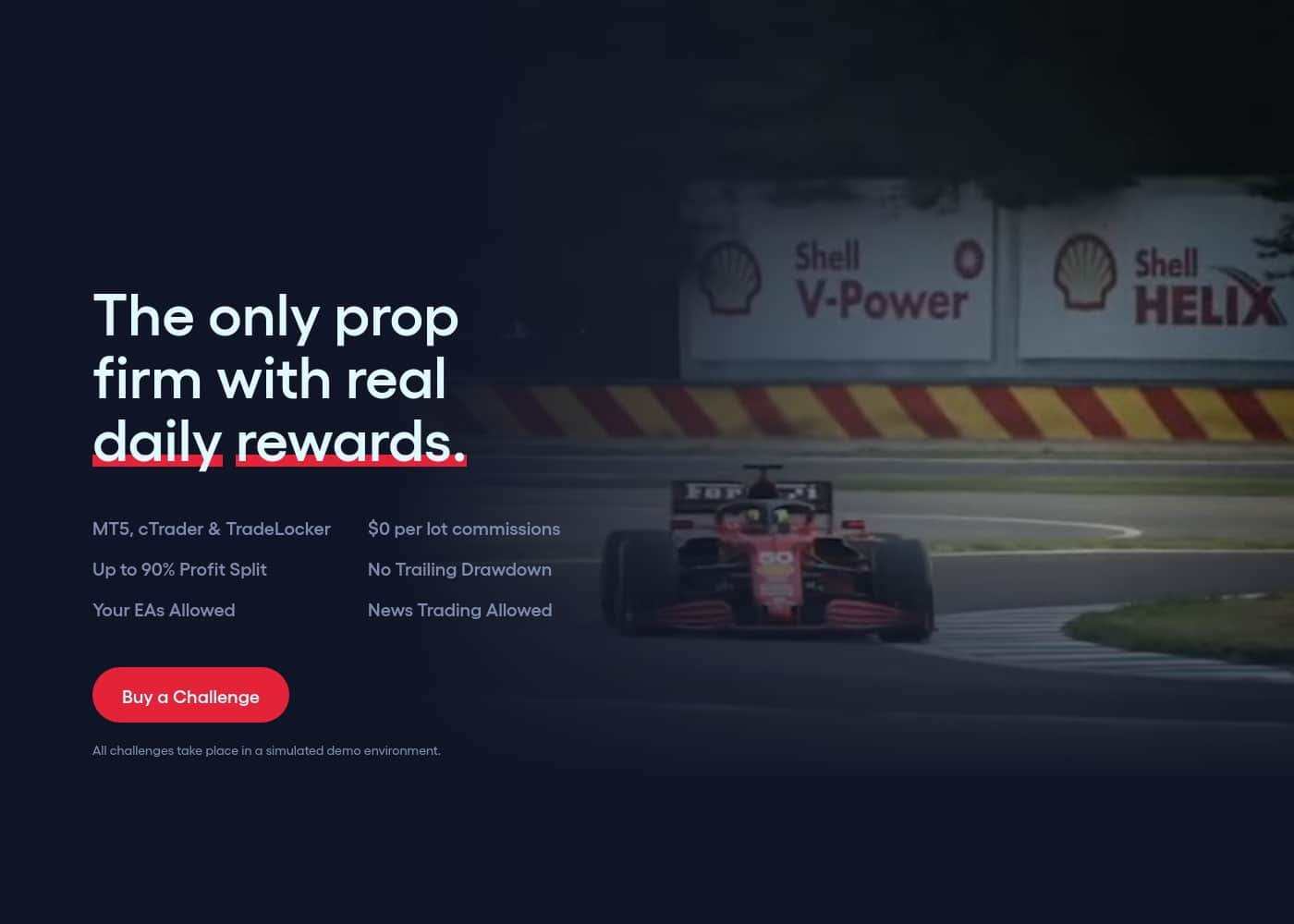 FunderPro homepage screenshot