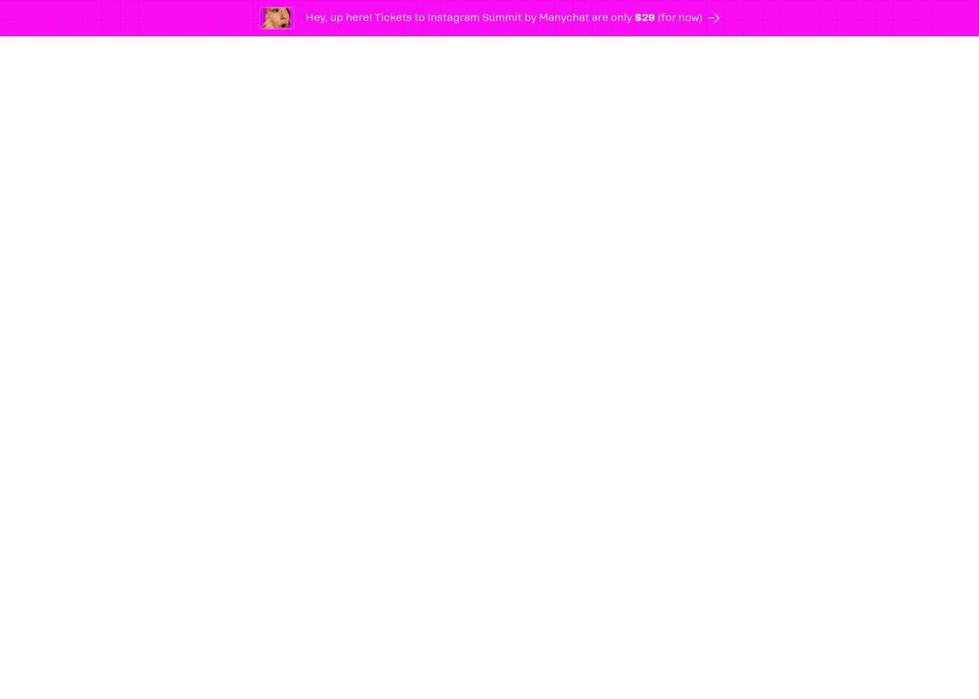 Manychat homepage screenshot