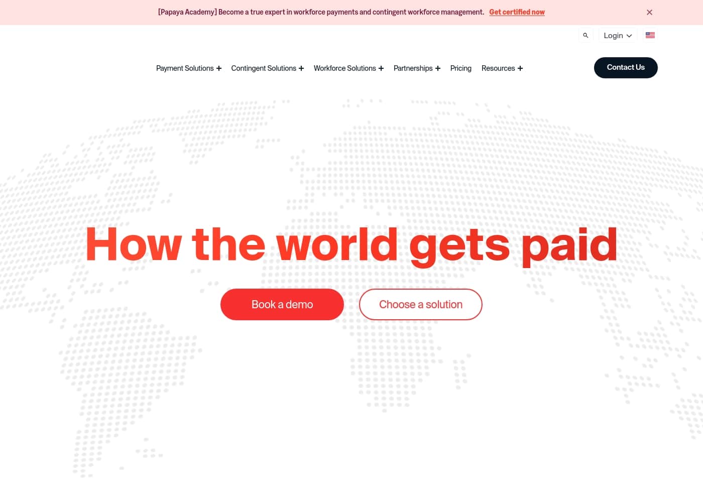 PapayaGlobal homepage screenshot