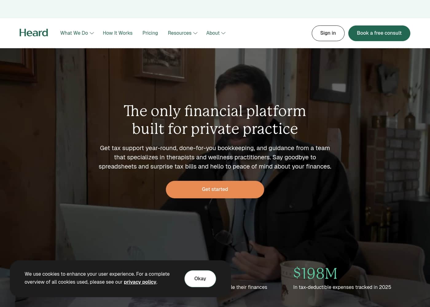 Heard homepage screenshot