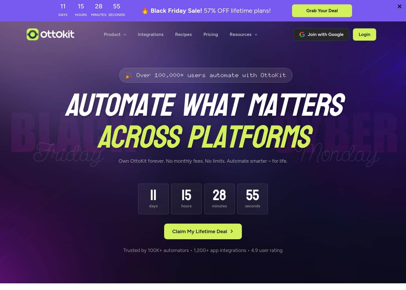 OttoKit homepage screenshot