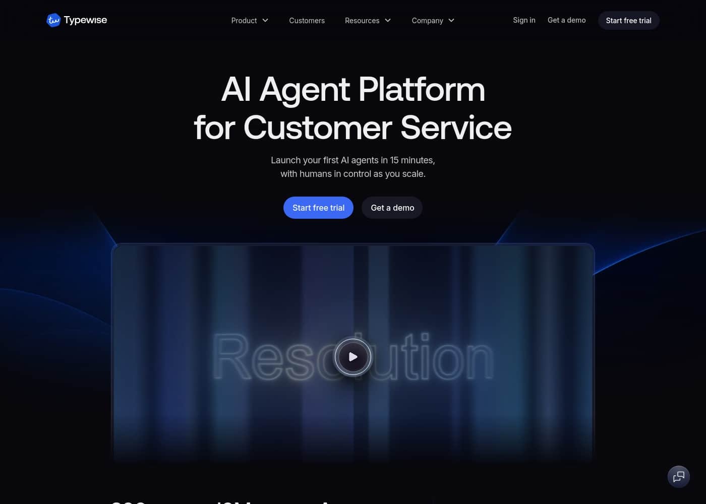 Typewise homepage screenshot
