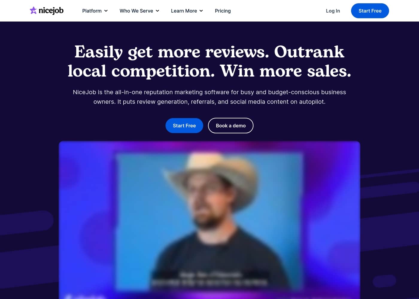 NiceJob homepage screenshot