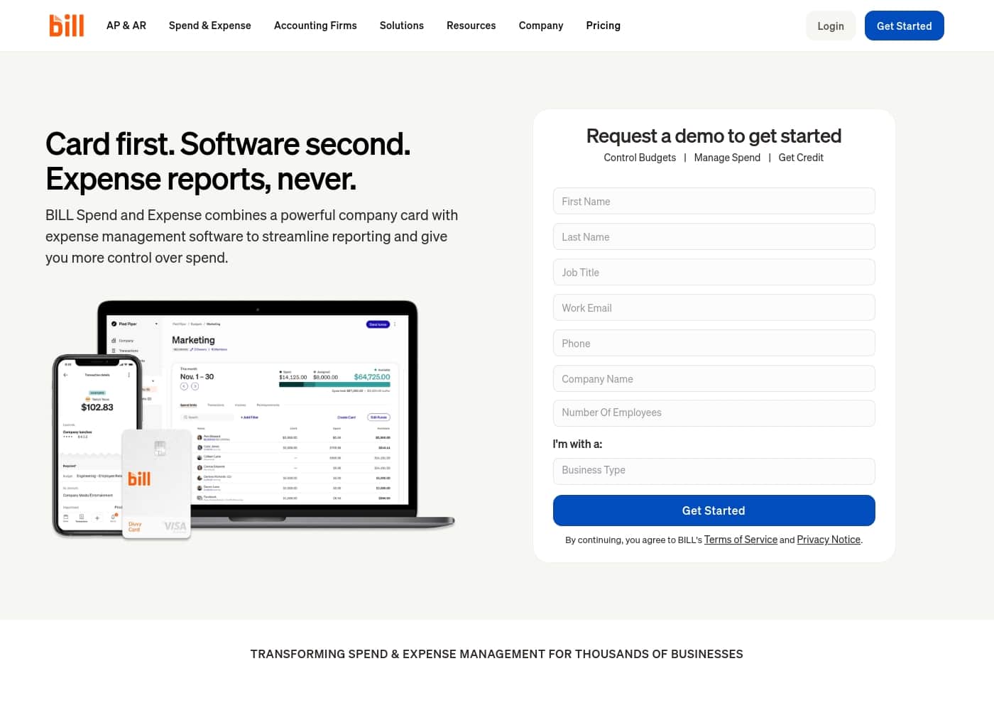 Divvy homepage screenshot
