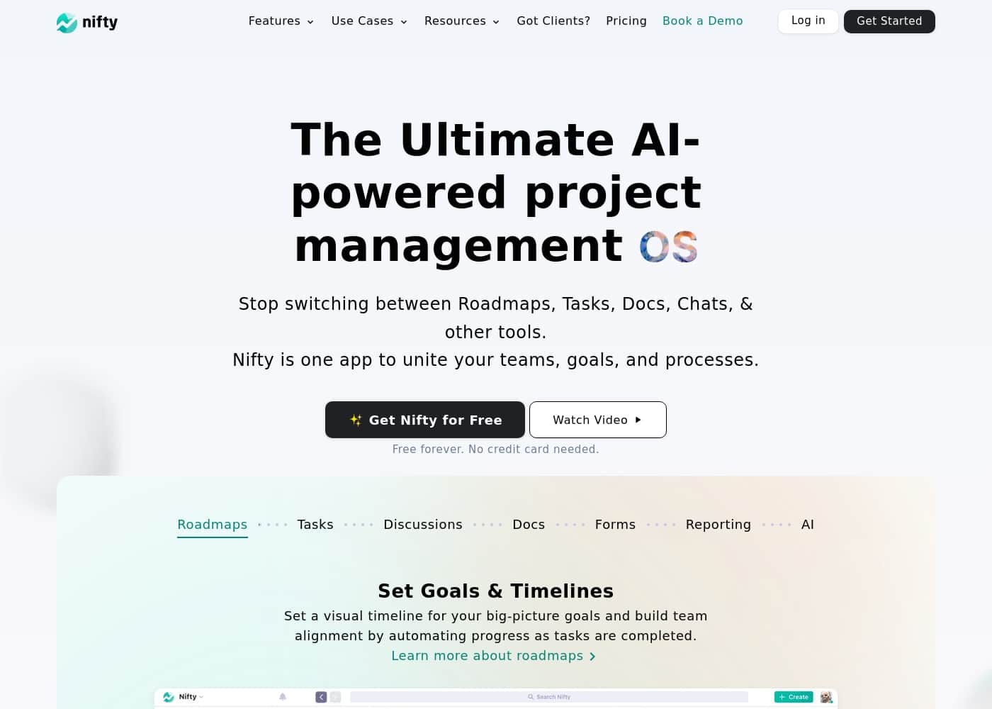 Nifty homepage screenshot