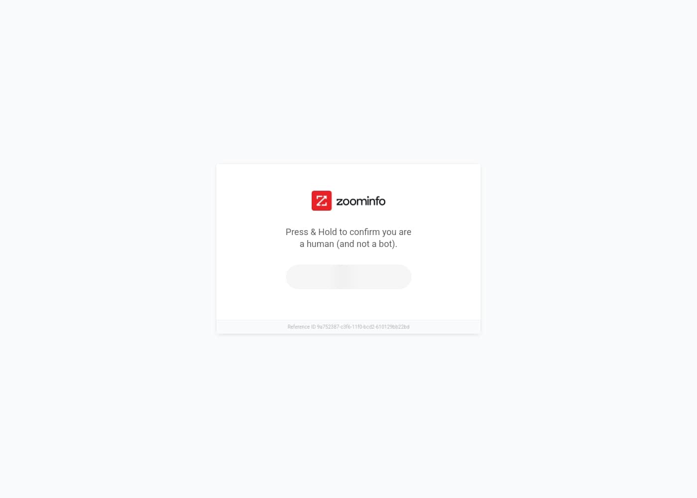 Zoominfo homepage screenshot