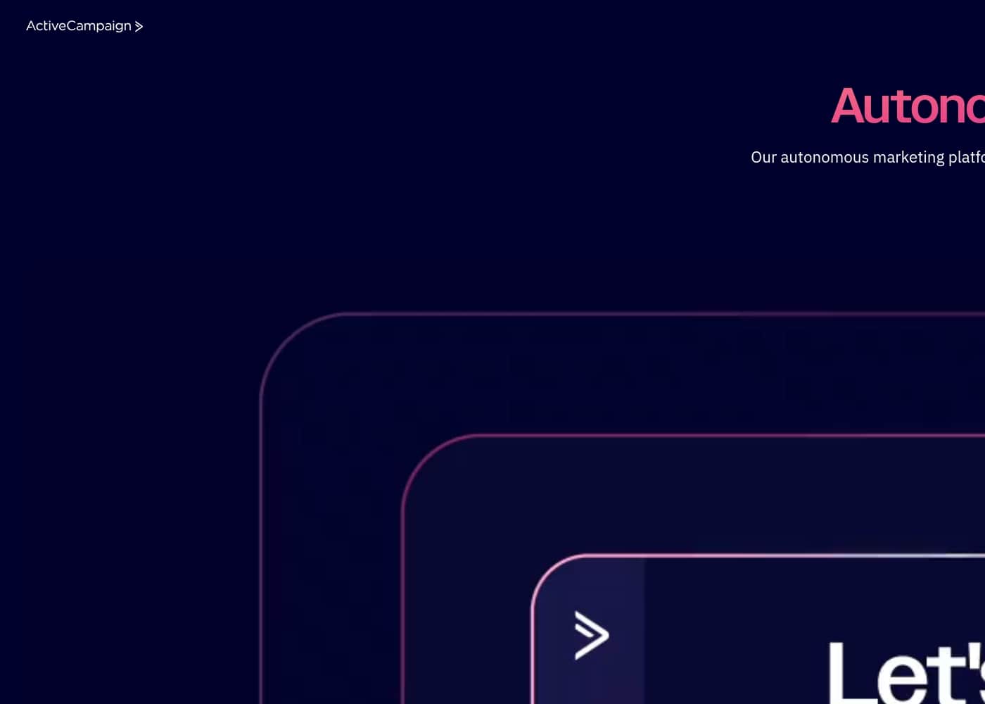 ActiveCampaign homepage screenshot