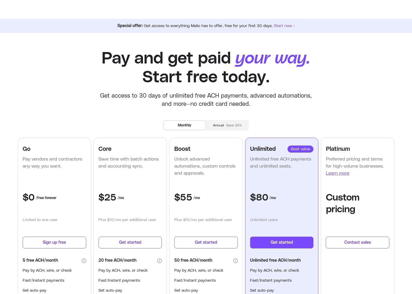Pricing