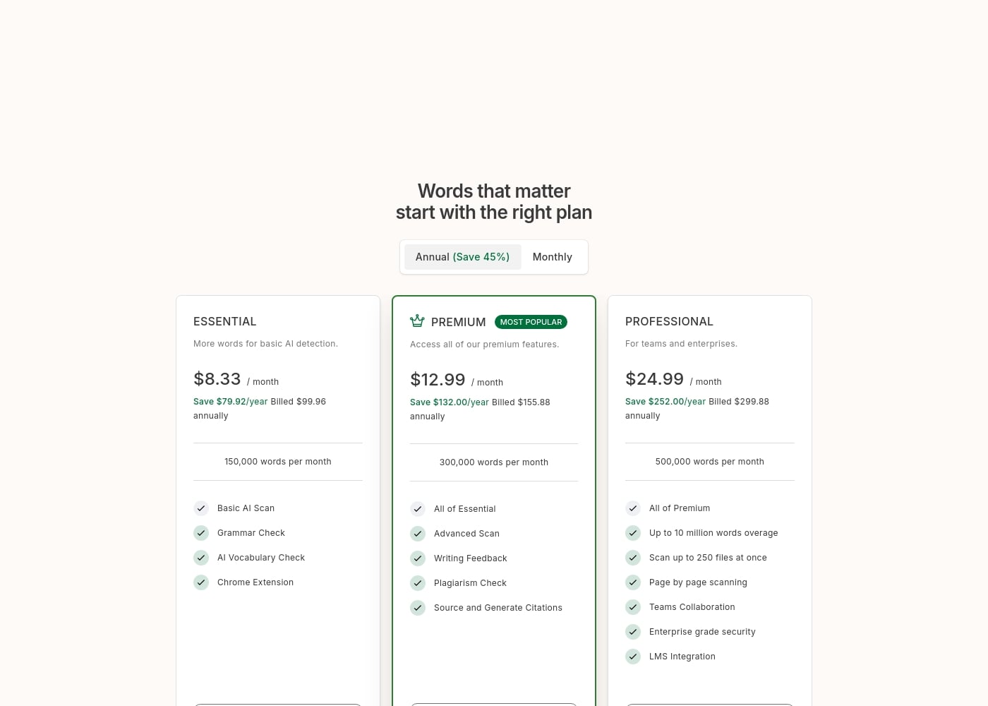 Pricing