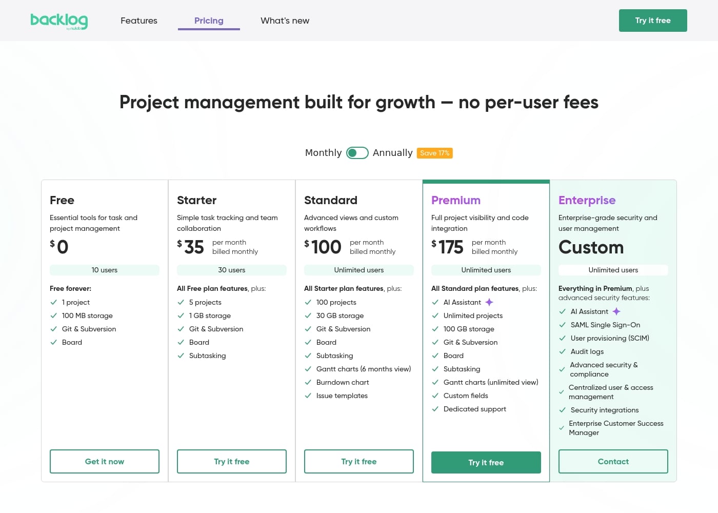 Pricing
