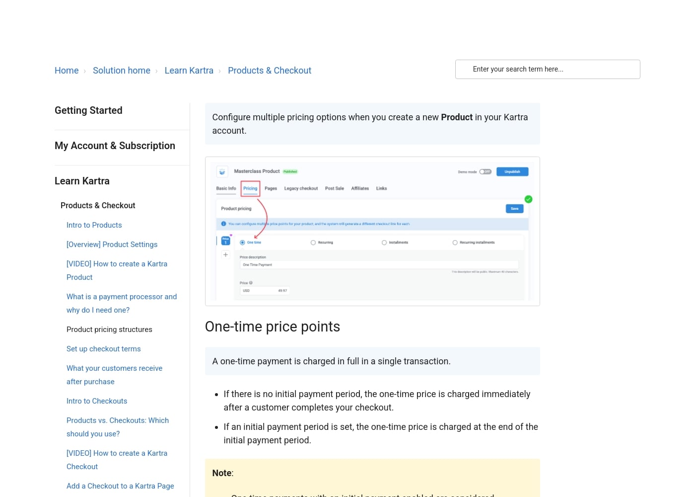 Pricing
