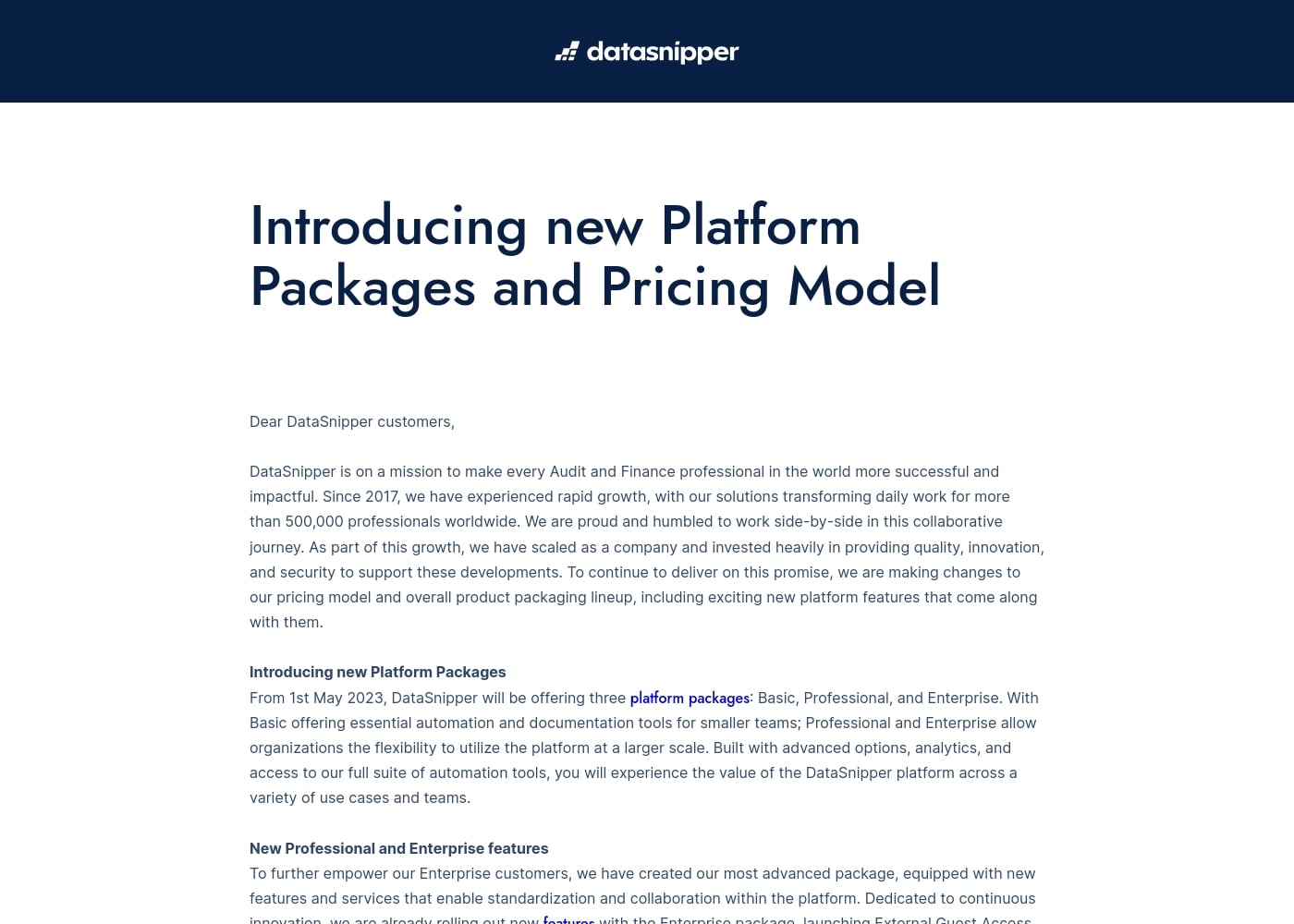 Pricing
