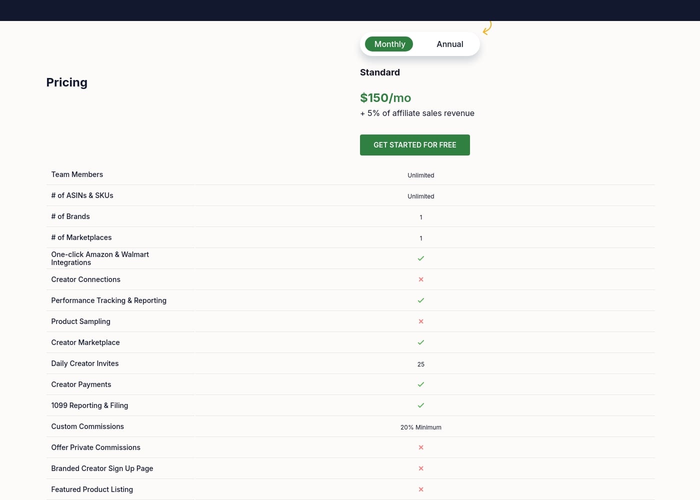 Pricing