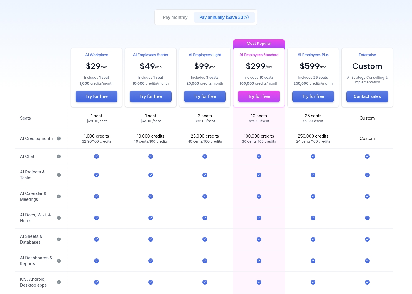 Motion pricing screenshot